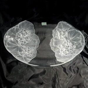 Vintage Hoya Mikasa Frosted Floral Platter